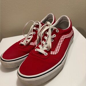 Vans Checker V Stripe Canvas Sneakers